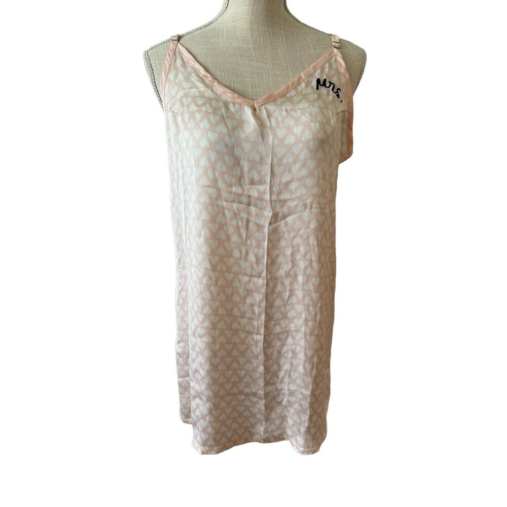 Betsey Johnson Bridal Mrs. V-Neck Chemise Nightgown Size Medium